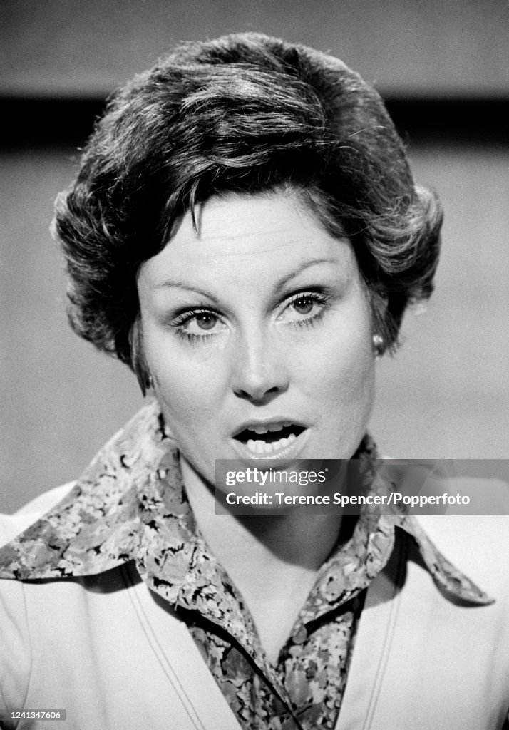 Angela Rippon, BBC television newsreader, in London, circa May 1976 ...