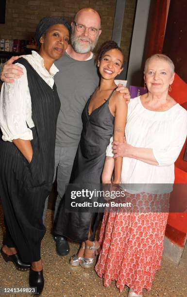 Noma Dumezweni, Brían F. O'Byrne, Patricia Allison and June Watson attend the press night after party for "A Doll's House, Part 2" at the Donmar...