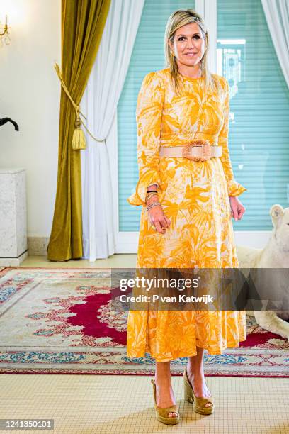 Queen Maxima of the Netherlands visits President Macky Sall of Senegal on June 16, 2022 in Dakar, Senegal. Queen Maxima visits Ivory Coast in her...