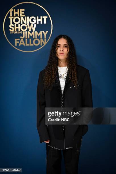 Episode 1672 -- Pictured: Musical guest 070 Shake poses backstage on Thursday, June 16, 2022 --
