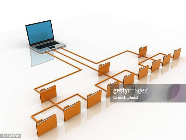 computer network - computer folder stock pictures, royalty-free photos & images