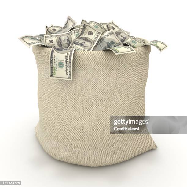 bolsa de dinero - money bag fotografías e imágenes de stock