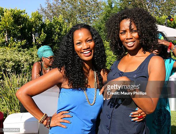 Actress Garcelle Beauvais and Vanessa Williams attend the 2011 End Of Summer Celebration Benefiting Black AIDS Institute on September 3, 2011 in Los...