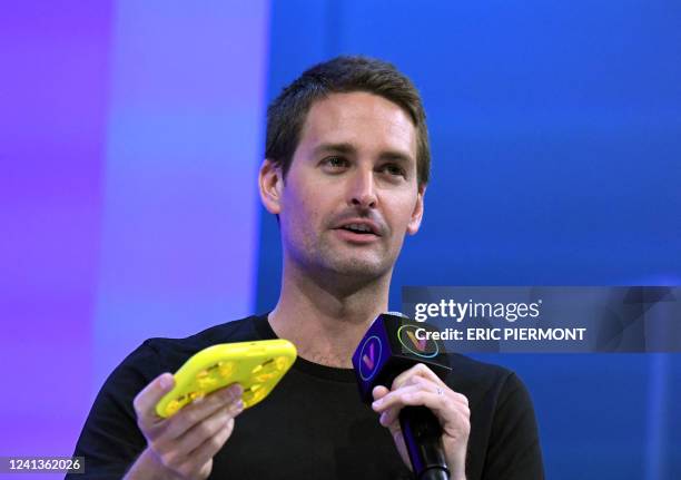 Snapchat founder and CEO Evan Spiegel attends a session during the Viva Technology show in Paris on June 17, 2022.