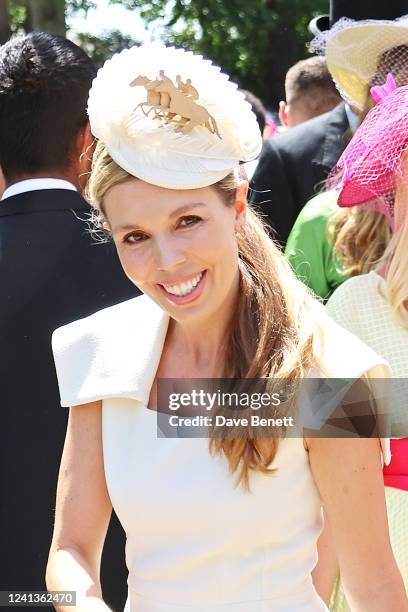 Carrie Johnson, wife of UK Prime Minister Boris Johnson, attends Royal Ascot 2022 at Ascot Racecourse on June 17, 2022 in Ascot, England.