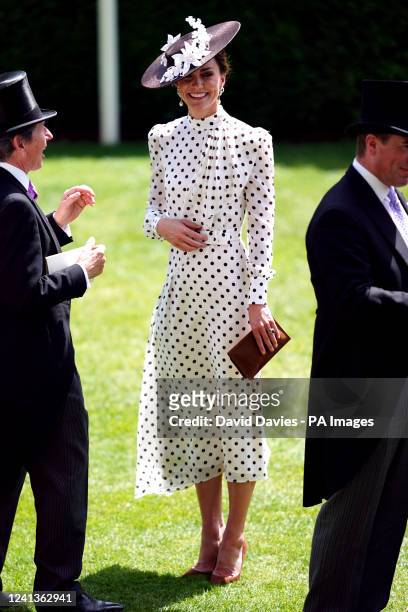 The Duchess of Cambridge ahead of day four of Royal Ascot at Ascot Racecourse. Picture date: Friday June 17, 2022.