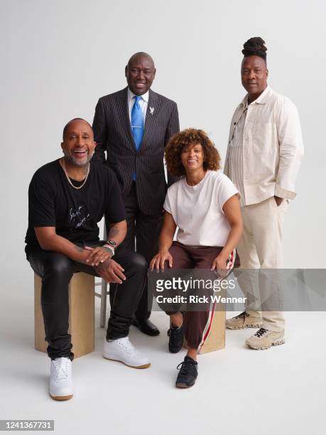 Kenya Barris, Benjamin Lloyd Crump, Nadia Hallgren and Roger Ross Williams from 'Tribeca Talks X Blackhouse: Ben Crump and the Movement for Social...