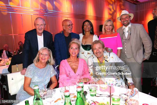 Mike Krüger, Birgit Loeper, Karina Mross, Shirley Retzer, Thomas Gottschalk, Ingrid Flick and Michael Kraiger, General Manager Lisa Film during the...