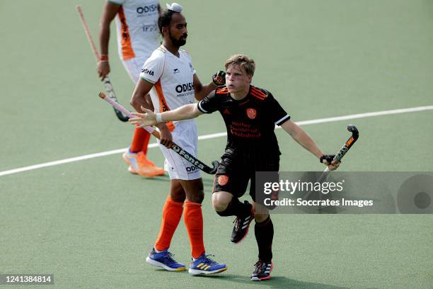 Koen Bijen of Holland during the Pro League match between Holland v India at the HC Rotterdam on June 18, 2022 in Rotterdam Netherlands