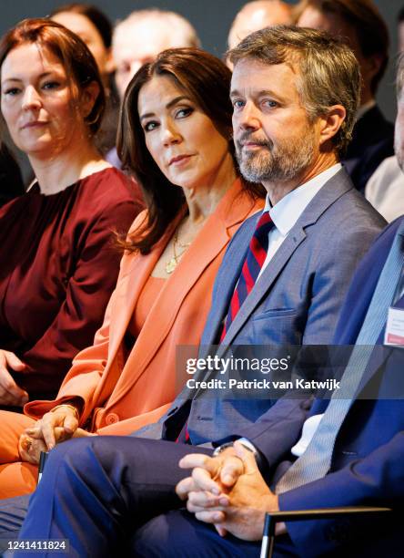 Crown Prince Frederik of Denmark and Crown Princess Mary of Denmark attend the grand opening of the Dutch-Danish business conference in New Babylon...