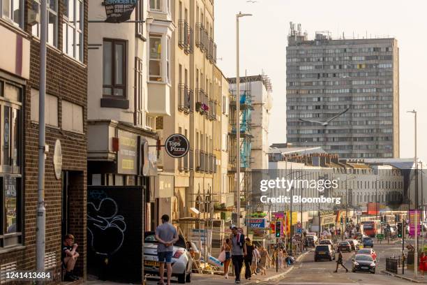 Commercial properties along the seafront in Margate, UK, on Friday, June 17, 2022. Experts say office workers being set free offers a rare...