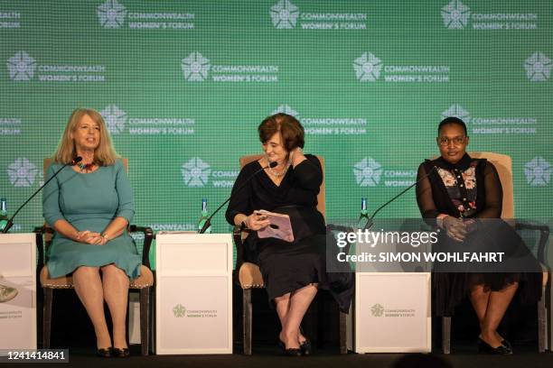 Cherie Blair , founder of the Cherie Blair Foundation for Women and wife of former UK Prime Minister Tony Blair, Harriet Baldwin , a British...
