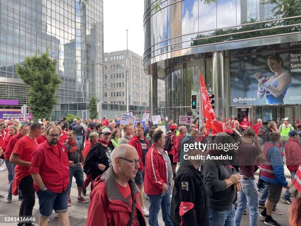 Thousands of people, gathering with the call of the biggest trade unions, protest against the high cost of living and the insufficient increase in...