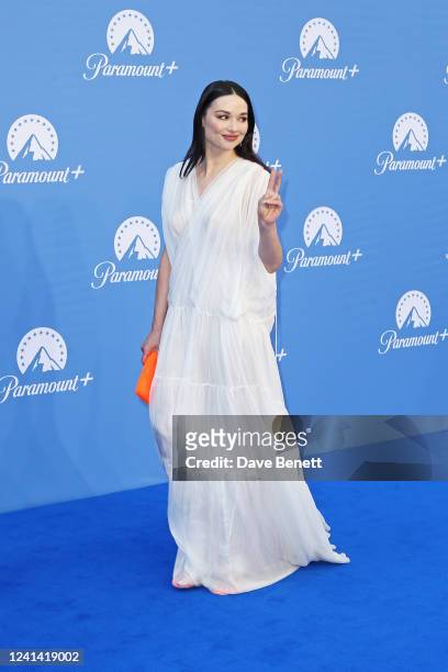 Crystal Reed attends the UK launch of Paramount+ at Outernet London on June 20, 2022 in London, England.