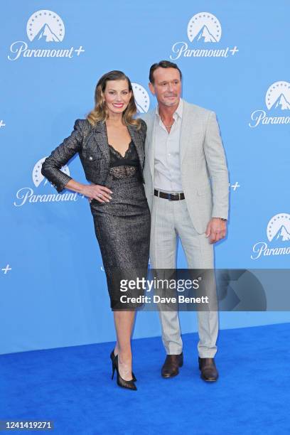 Faith Hill and Tim McGraw attend the UK launch of Paramount+ at Outernet London on June 20, 2022 in London, England.