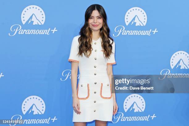 Miranda Cosgrove attends the UK launch of Paramount+ at Outernet London on June 20, 2022 in London, England.