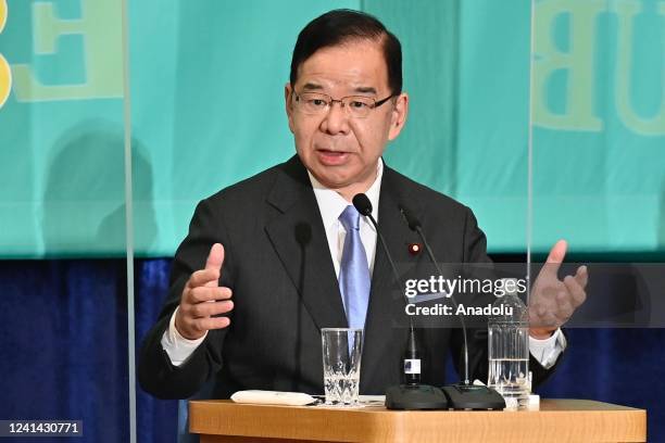 Social Democratic Party leader Mizuho Fukushima, Representative of the Democratic Party for the People Yuichiro Tamaki, Representative of Nippon...