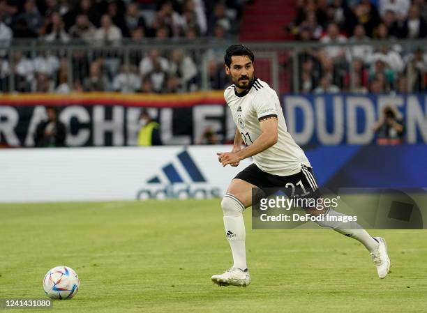 Ilkay Gündogan of Germany during the UEFA Nations League League A Group 3 match between Germany and England at Allianz Arena on June 7, 2022 in...