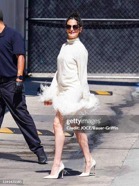 Jenny Slate is seen arriving at the 'Jimmy Kimmel Live' Show on June 20, 2022 in Los Angeles, California.