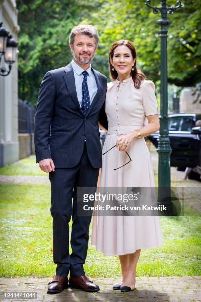 Crown Prince Frederik of Denmark and Crown Princess Mary of Denmark attends a reception at the end of their two day visit to The Netherlands at the...