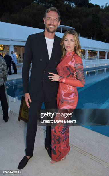 Peter Crouch and Abbey Clancy attend the reveal of THE JOURNEY presented by Sassan Behnam-Bakhtiar and Ali Jassim at The Four Seasons Grand-Hotel du...