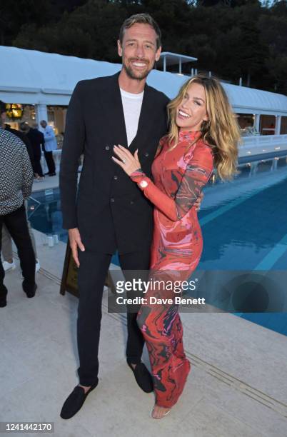 Peter Crouch and Abbey Clancy attend the reveal of THE JOURNEY presented by Sassan Behnam-Bakhtiar and Ali Jassim at The Four Seasons Grand-Hotel du...