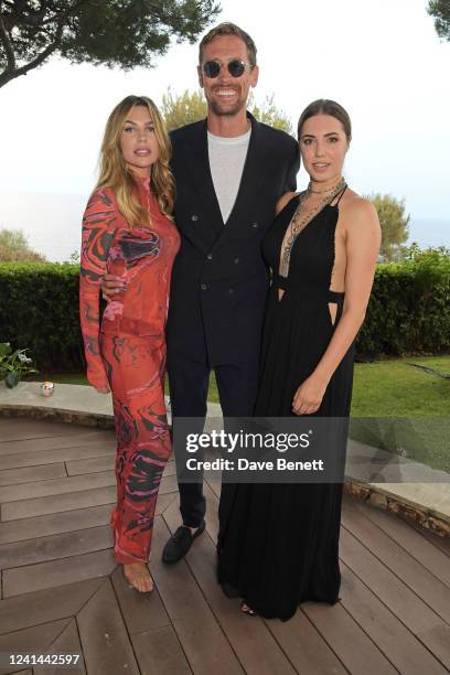 Abbey Clancy, Peter Crouch and Amber Le Bon attend the reveal of THE JOURNEY presented by Sassan Behnam-Bakhtiar and Ali Jassim at The Four Seasons...