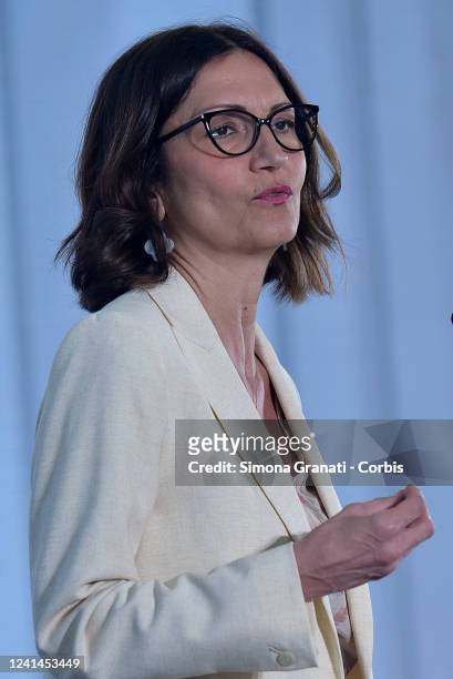 Mariastella Gelmini,Minister for Regional Affairs and Autonomies,participates in the 'Missione Italia' event that Anci organised to talk about the...