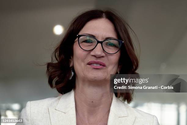 Mariastella Gelmini,Minister for Regional Affairs and Autonomies,participates in the 'Missione Italia' event that Anci organised to talk about the...