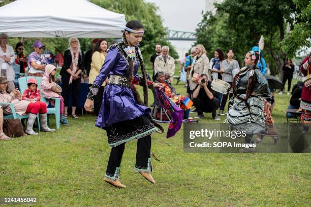 Presentation of an Indigenous dance to celebrate the summer solstice in Old Montreal. During this summer solstice, Canadians celebrated the 26th...