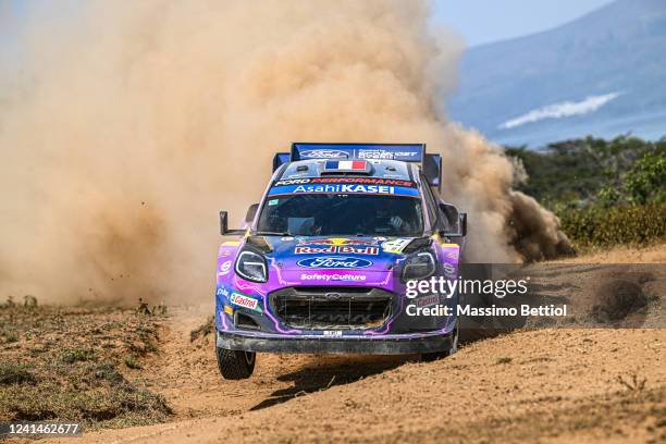 Sebastien Loeb of France and Isabelle Galmische of France compete with their M-Sport Ford WRT Ford Puma Rally1 during Day One of the FIA World Rally...