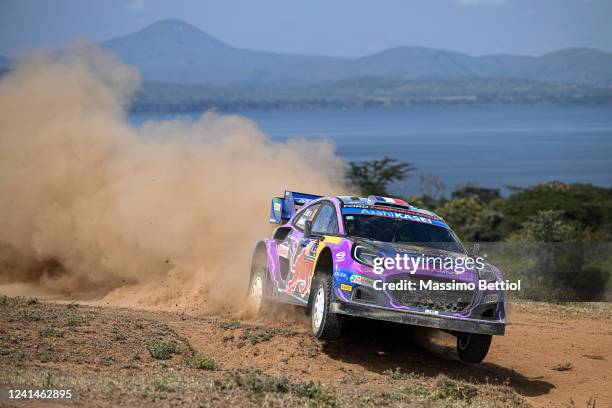 Sebastien Loeb of France and Isabelle Galmische of France compete with their M-Sport Ford WRT Ford Puma Rally1 during Day One of the FIA World Rally...