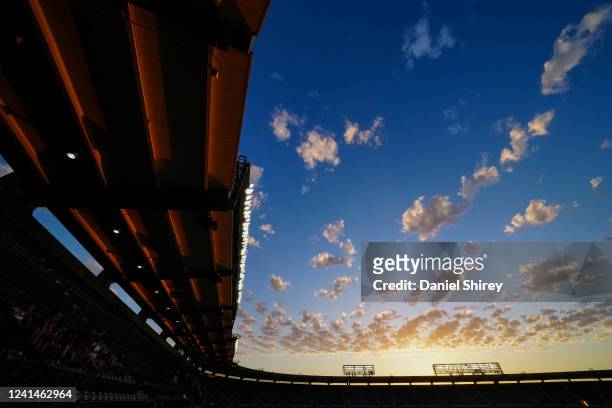 General view during the game between the Kansas City Royals and the Los Angeles Angels at Angel Stadium on Tuesday, June 21, 2022 in Anaheim,...