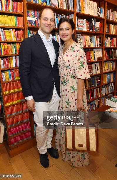 Lord Frederick Windsor and Sophie Winkleman attend the launch of new novel "The Quickening" by Talulah Riley at Daunt Books on June 22, 2022 in...
