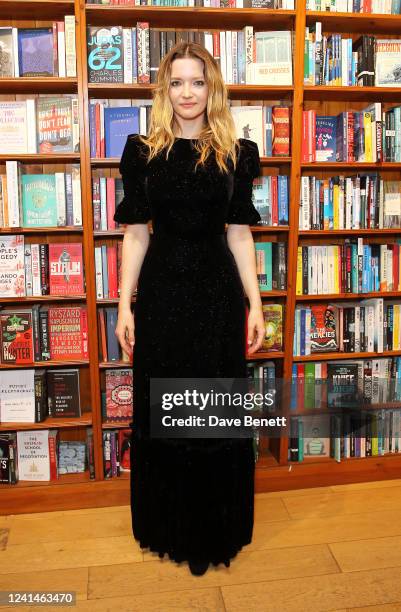 Talulah Riley attends the launch of her new novel "The Quickening" at Daunt Books on June 22, 2022 in London, England.