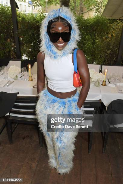 Bree Runway attends the Holzweiler dinner during Paris Fashion Week at La Societe on June 22, 2022 in Paris, France.