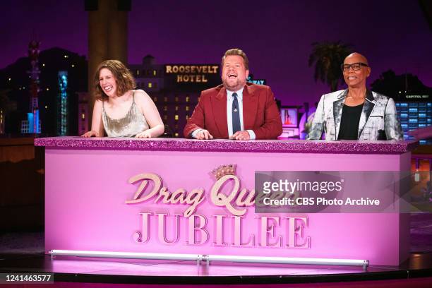 The Late Late Show with James Corden airing Thursday, June 16 with guests Vanessa Bayer, RuPaul Charles, and Bishop Briggs.