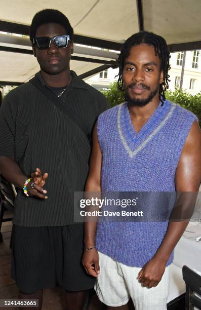 Ciesay and CKTRL attend the Holzweiler dinner during Paris Fashion Week at La Societe on June 22, 2022 in Paris, France.