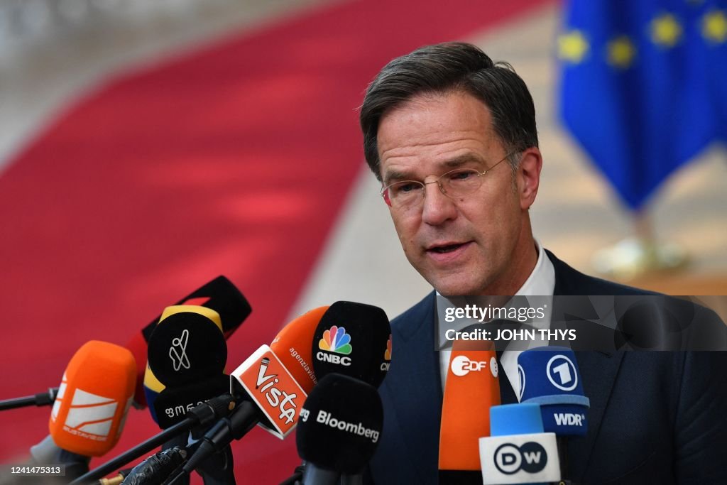 Mark Rutte Press Conference Netherlands' Prime Minister Mark Rutte gives a press conference after ...