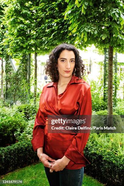 Actor Mouna Soualem is photographed for Paris Match on May 4, 2022 in Paris, France.