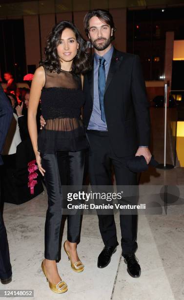 Caterina Balivo and Luca Calvani attends the Gala Telethon during the 5th International Rome Film Festivalat Palazzo delle Esposizioni on October 29,...
