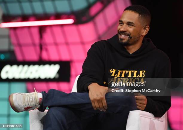 Toronto , Canada - 23 June 2022; Damon Wayans Jr, Co-founder, Special Guest App, on Centre Stage, during day three of Collision 2022 at Enercare...