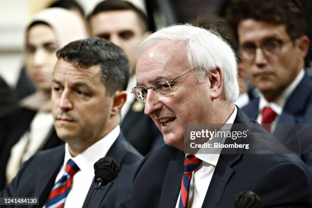 Jeffrey Rosen, former acting US attorney general, speaks during a hearing of the Select Committee to Investigate the January 6th Attack on the US...