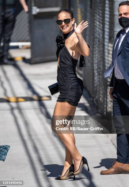 Natalie Portman is seen at "Jimmy Kimmel Live" on June 23, 2022 in Los Angeles, California.