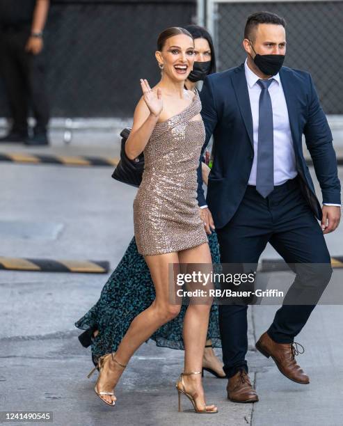 Natalie Portman is seen at "Jimmy Kimmel Live" on June 23, 2022 in Los Angeles, California.