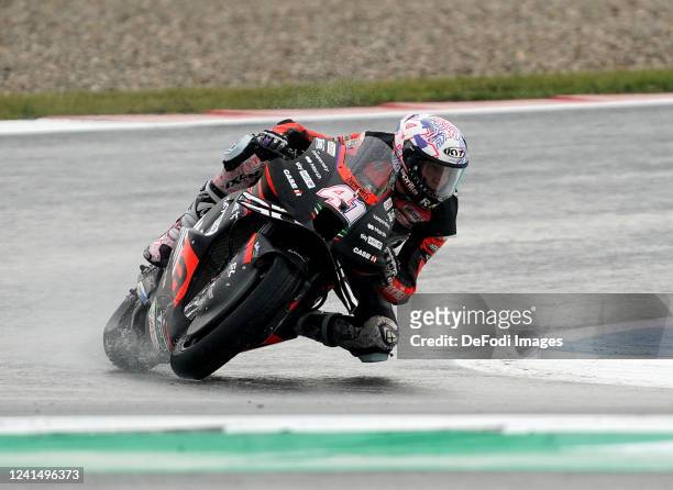 Aleix Espargaro of Spanien, Aprilia Racing during the Free Practice prior to the MotoGP of Netherlands at TT Circuit Assen on June 24, 2022 in Assen,...