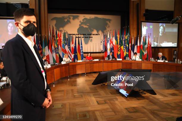 Secretary of State Antony Blinken, German Minister for Economic Cooperation and Development Svenja Schulze, German Foreign Minister Annalena...