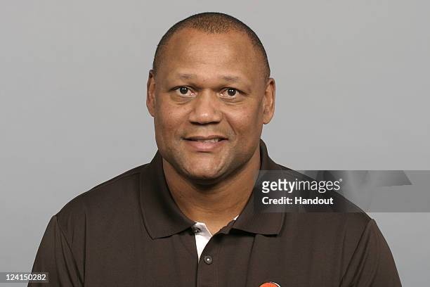 In this handout image provided by the NFL, Mike Wilson of the Cleveland Browns poses for his NFL headshot circa 2011 in Berea, Ohio.