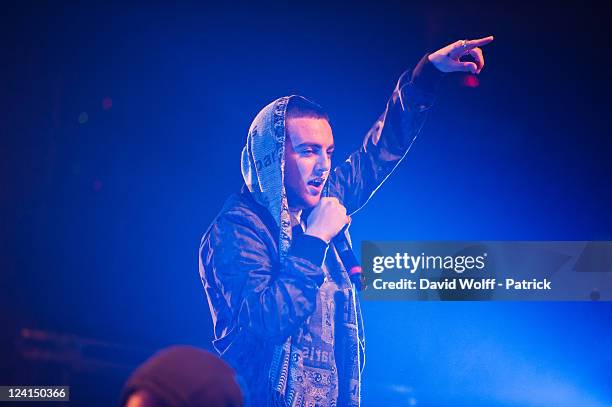 Mac Miller performs at La Cigale on September 8, 2011 in Paris, France.