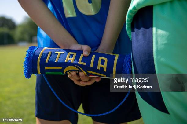 Details during the Under 16 Female Football Tournament match between Italy Women U16 and Mexico Women U16 on June 24, 2022 in Savogna d'Isonzo, Italy.